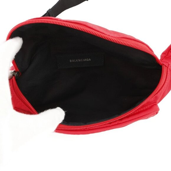 BALENCIAGA Explorer Crossbody Bag Canvas Red - Picture 12 of 13